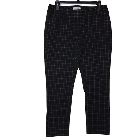 White House Black Market Pants - White House Black Market Black and White Ankle Pants Size 8 EUC